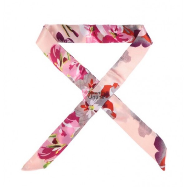 Esarfa din matase fina Cod ESF024 Piersica cu model